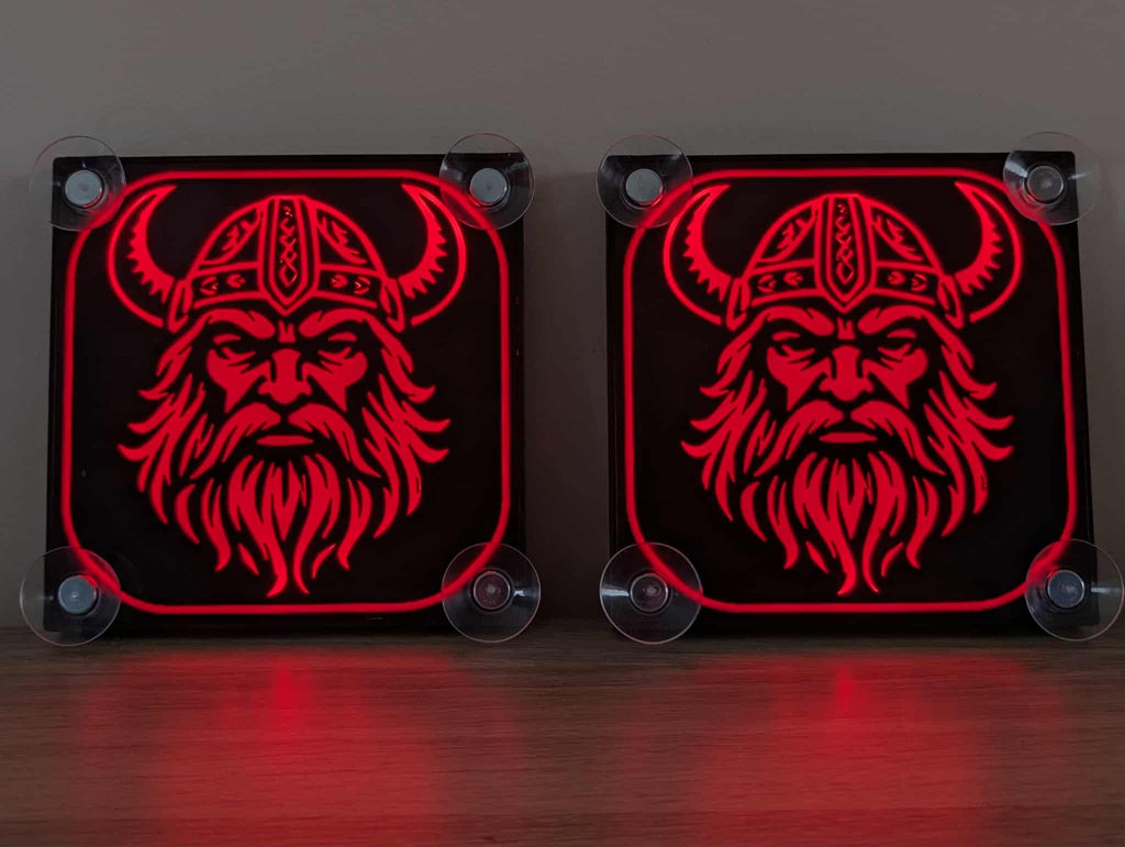 Lampe décorative LED Viking pour pare brise x2