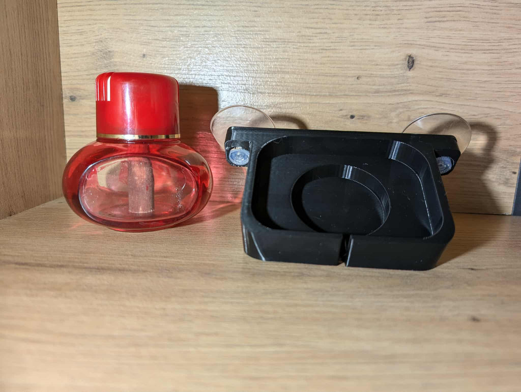 Support Poppy avec panneau décoratif Femme – Fixation ventouses & LED USB