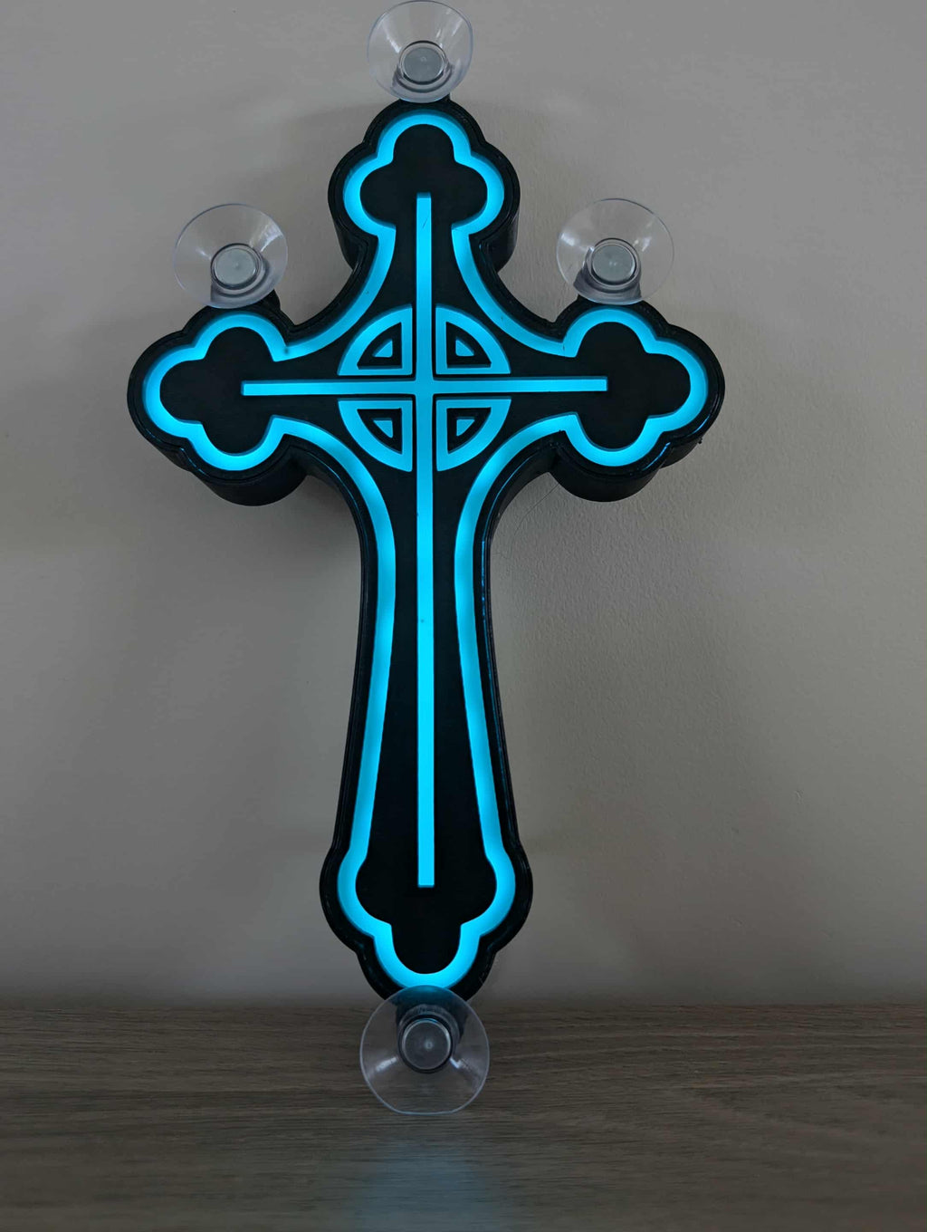 lampe pare brise croix gothique pour camion