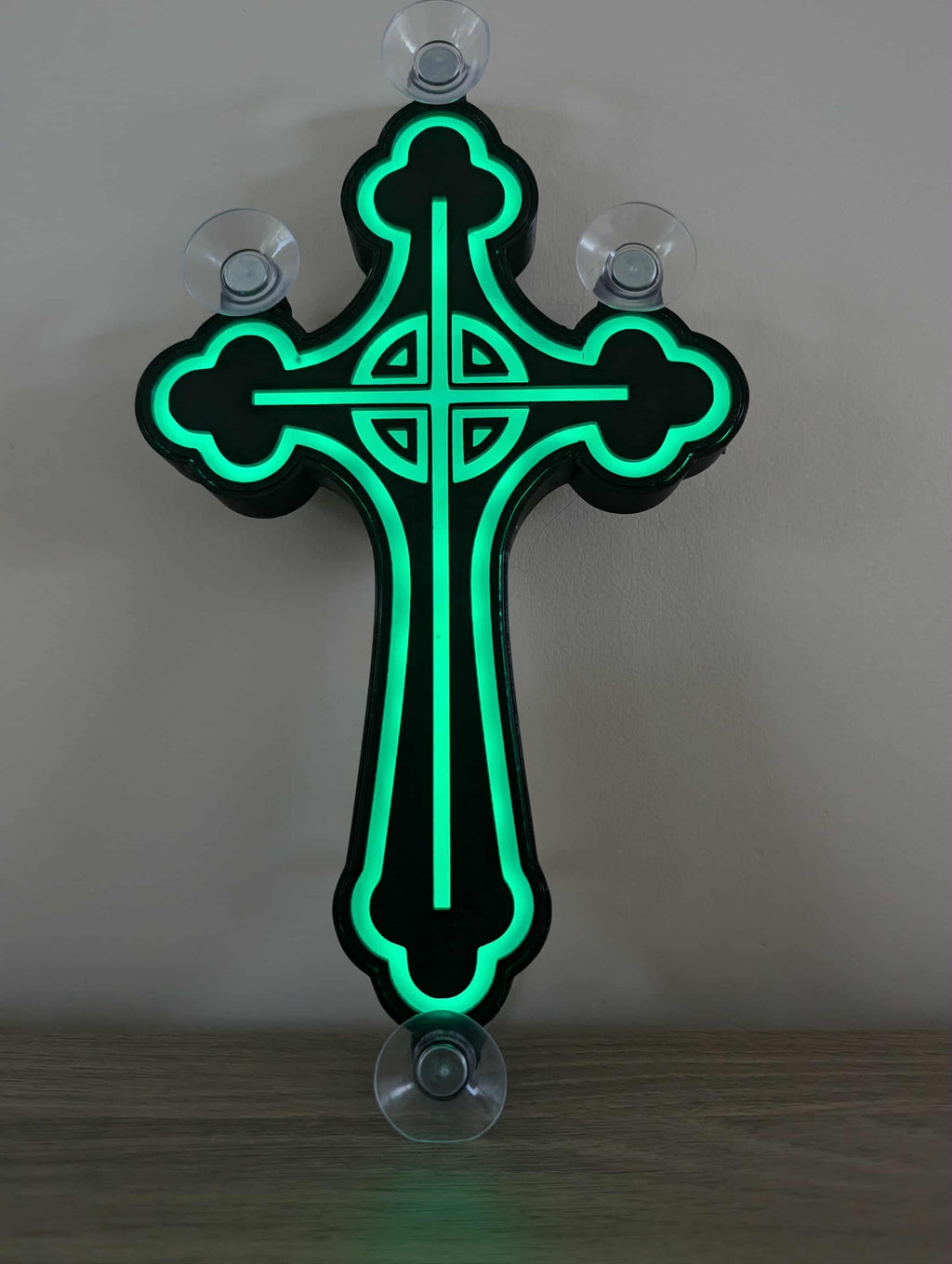 lampe pare brise croix gothique pour camion