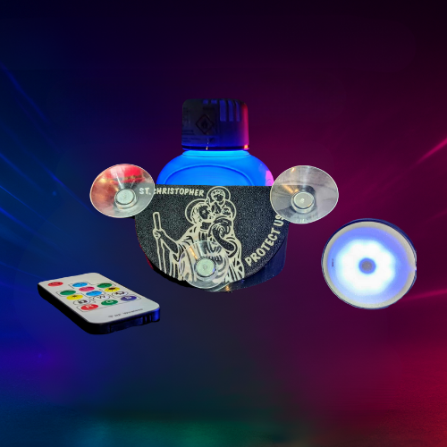 Support Poppy Saint Christophe – Fixation ventouses & LED USB