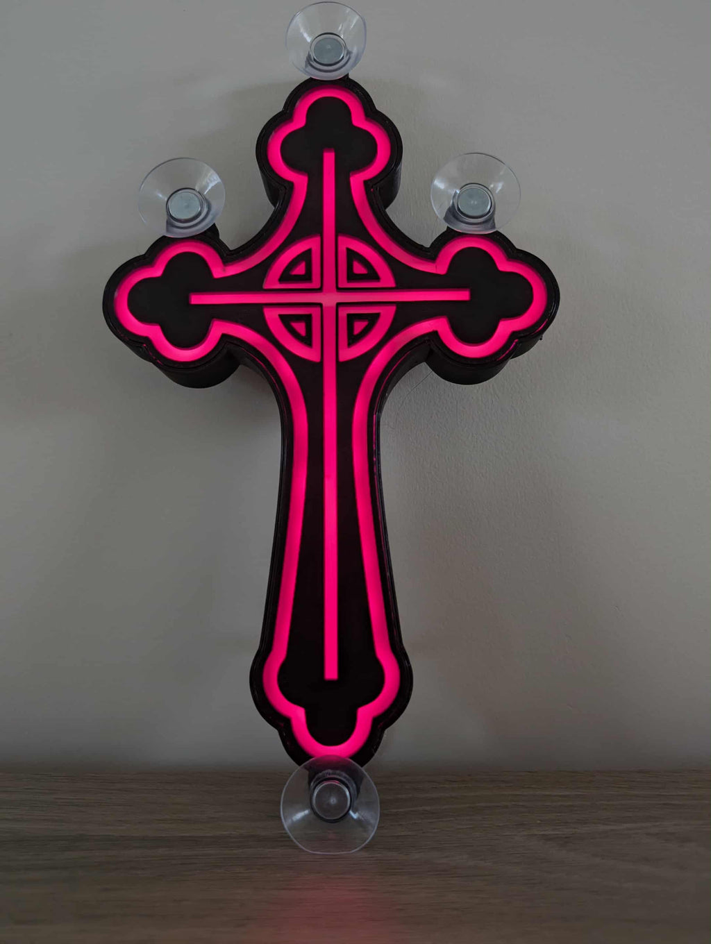 lampe pare brise croix gothique pour camion