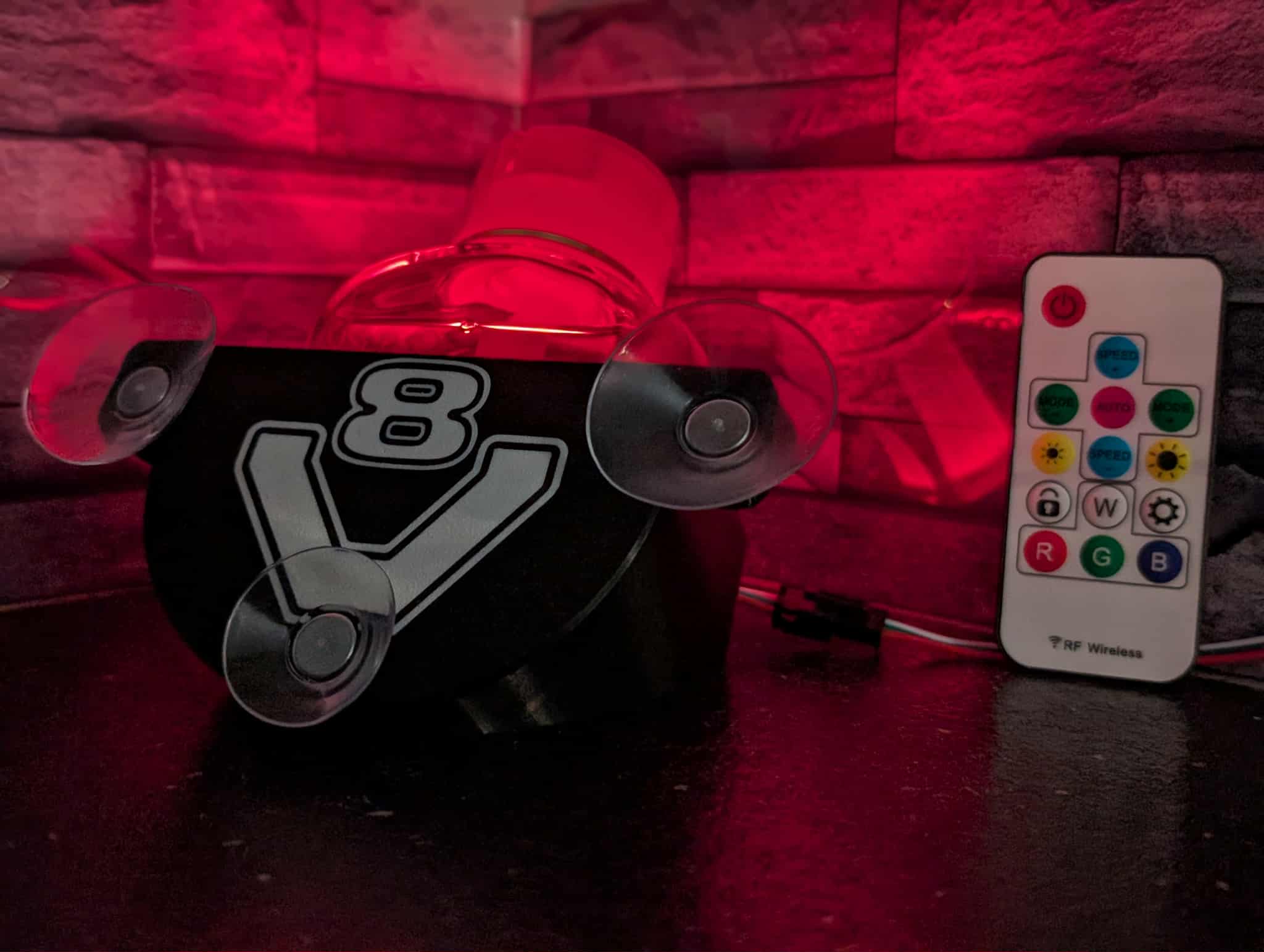 Support Poppy V8 avec ventouses – Compatible LED USB avec télécommande