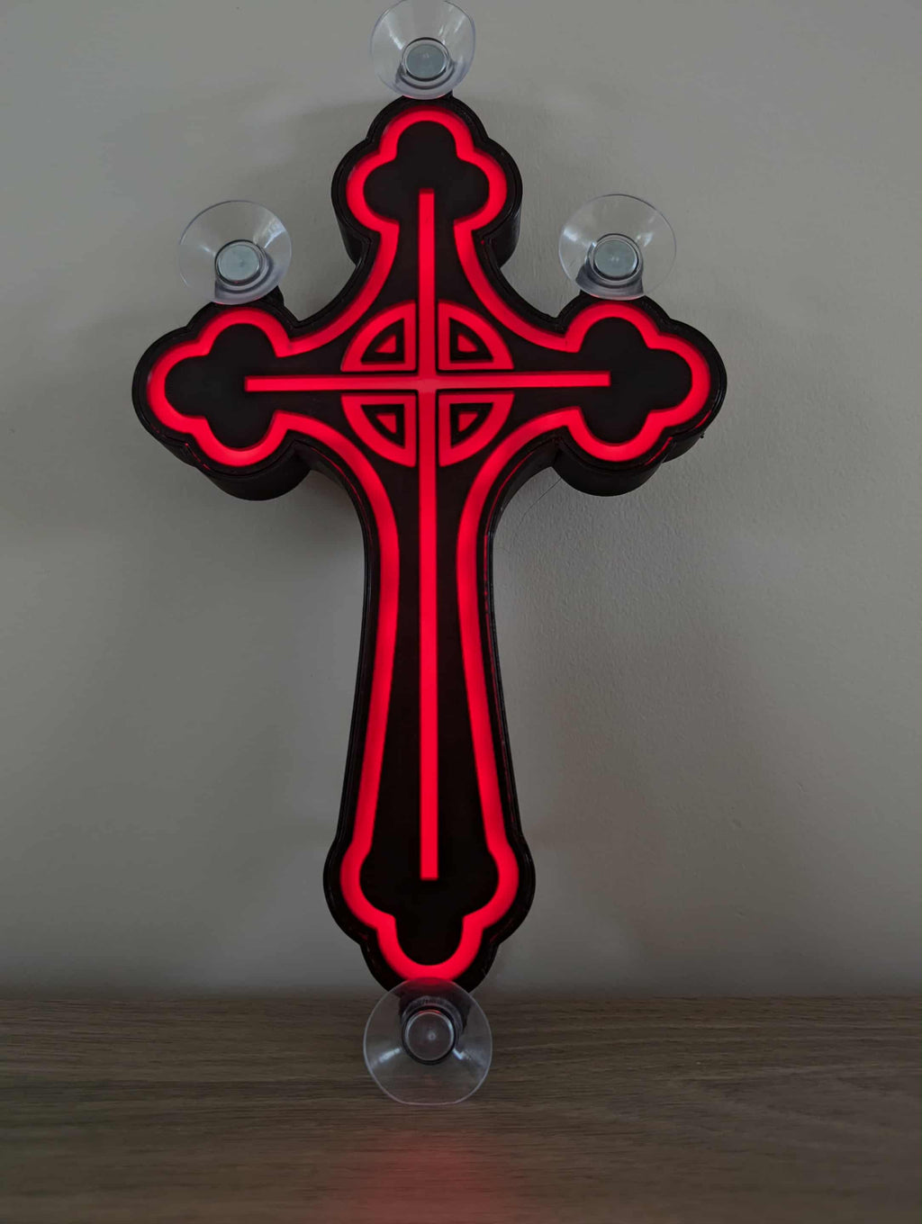 lampe pare brise croix gothique pour camion