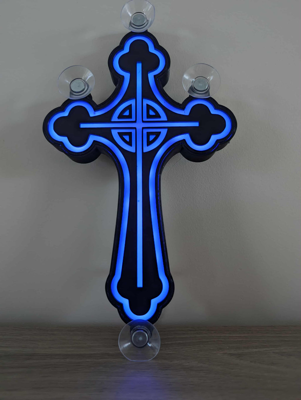 lampe pare brise croix gothique pour camion