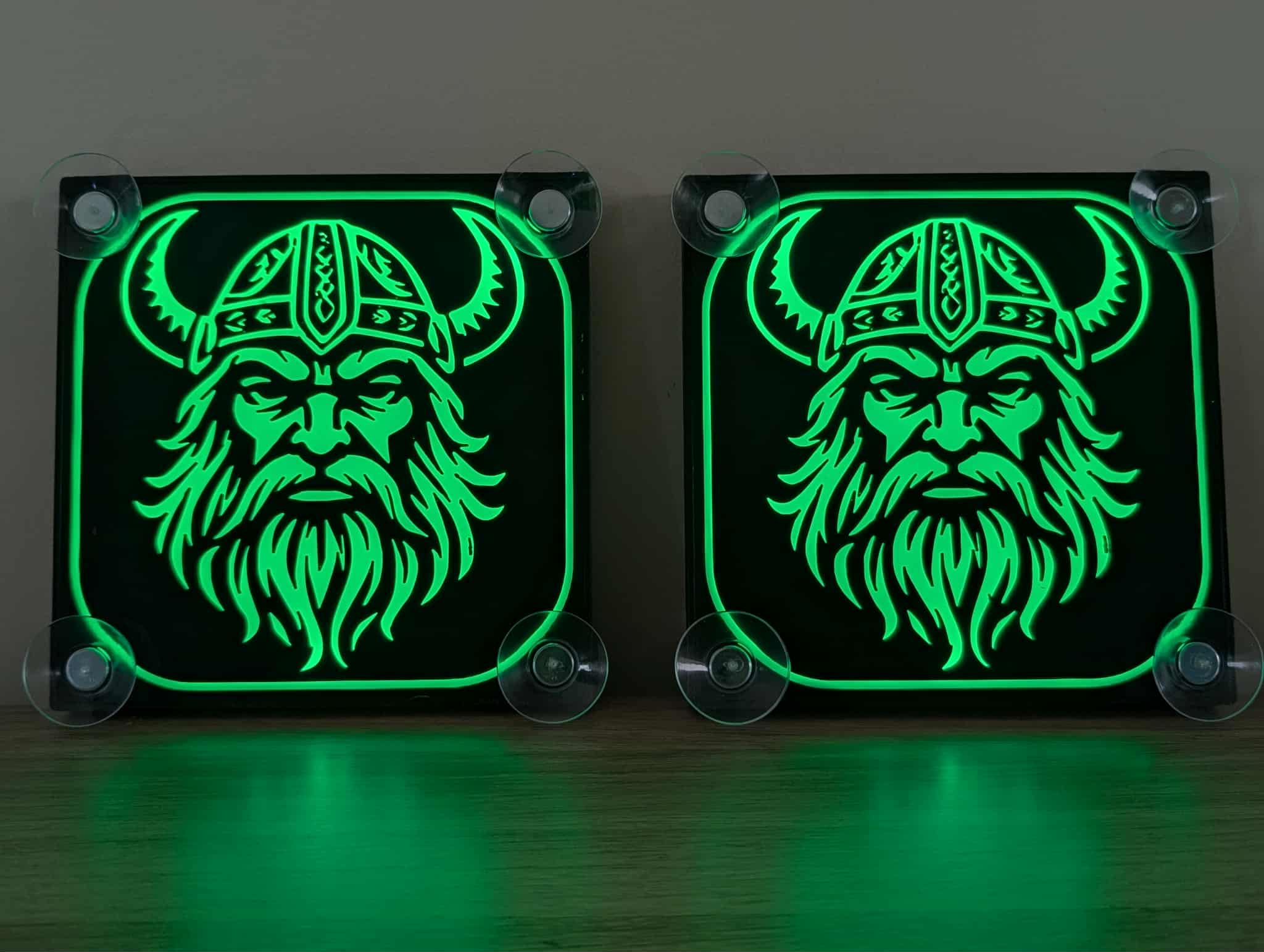 Lampe décorative LED Viking pour pare brise x2