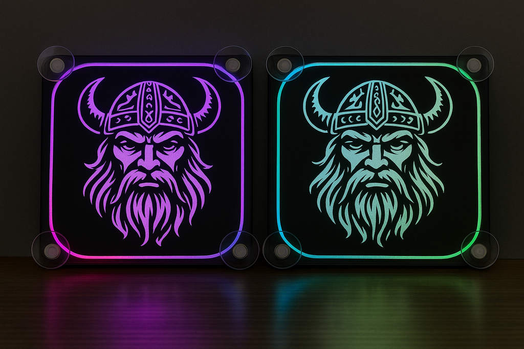 Lampe décorative LED Viking pour pare brise x2