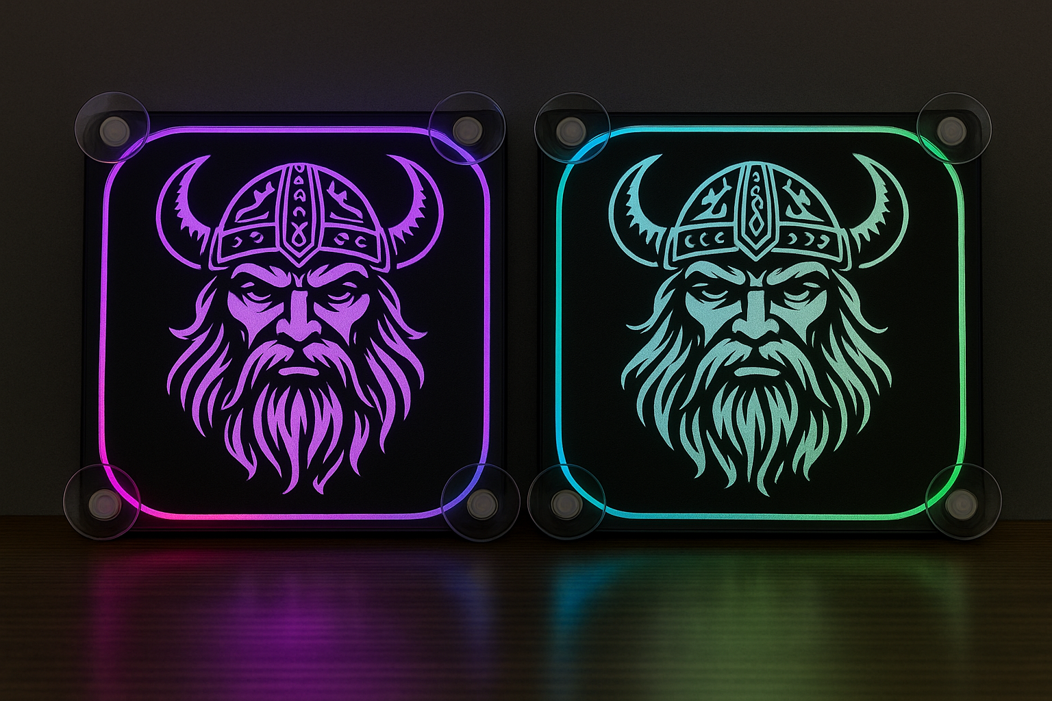 Lampe décorative LED Viking pour pare brise x2
