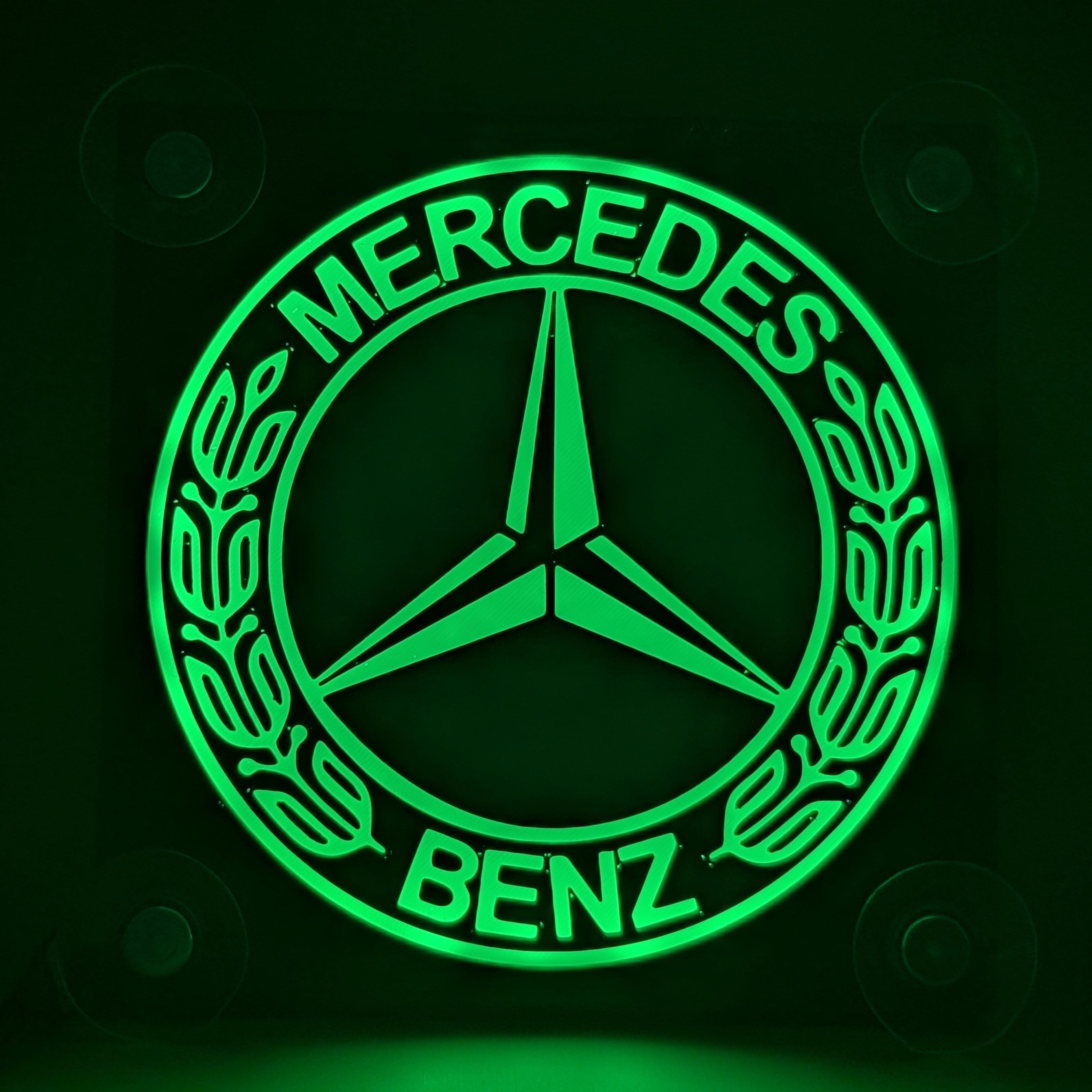 Lampe LED cabine mercedes - éclairage intérieur vert