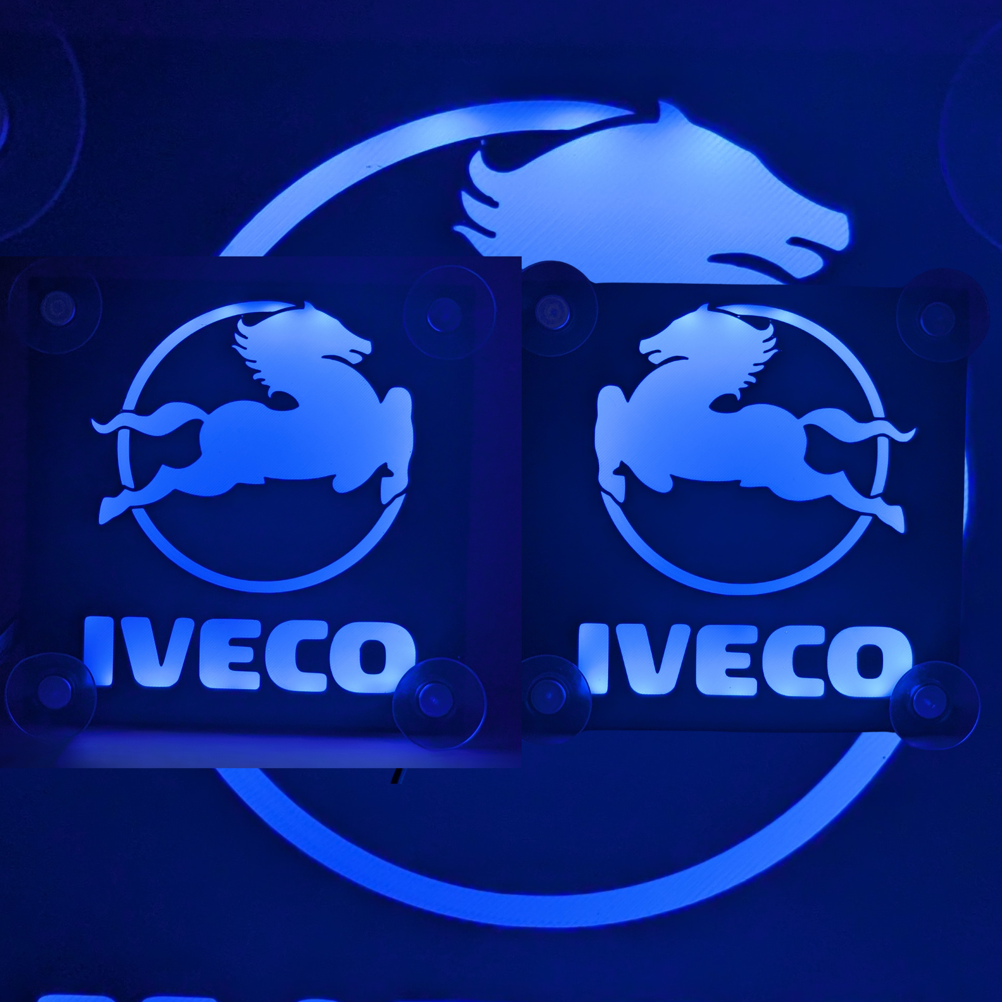 Lampe LED cabine iveco - éclairage intérieur led bleu