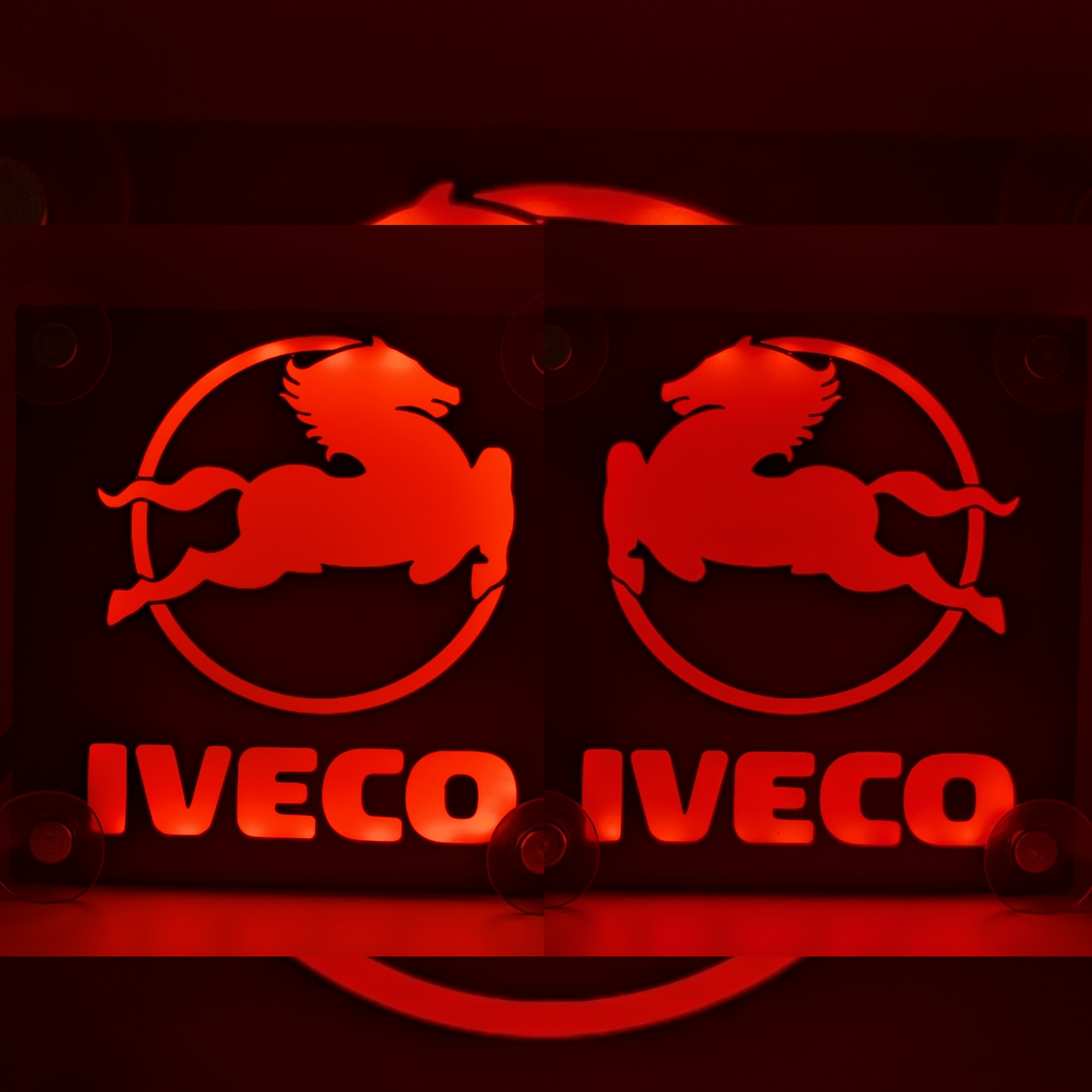 Lampe LED cabine iveco - éclairage intérieur led rouge