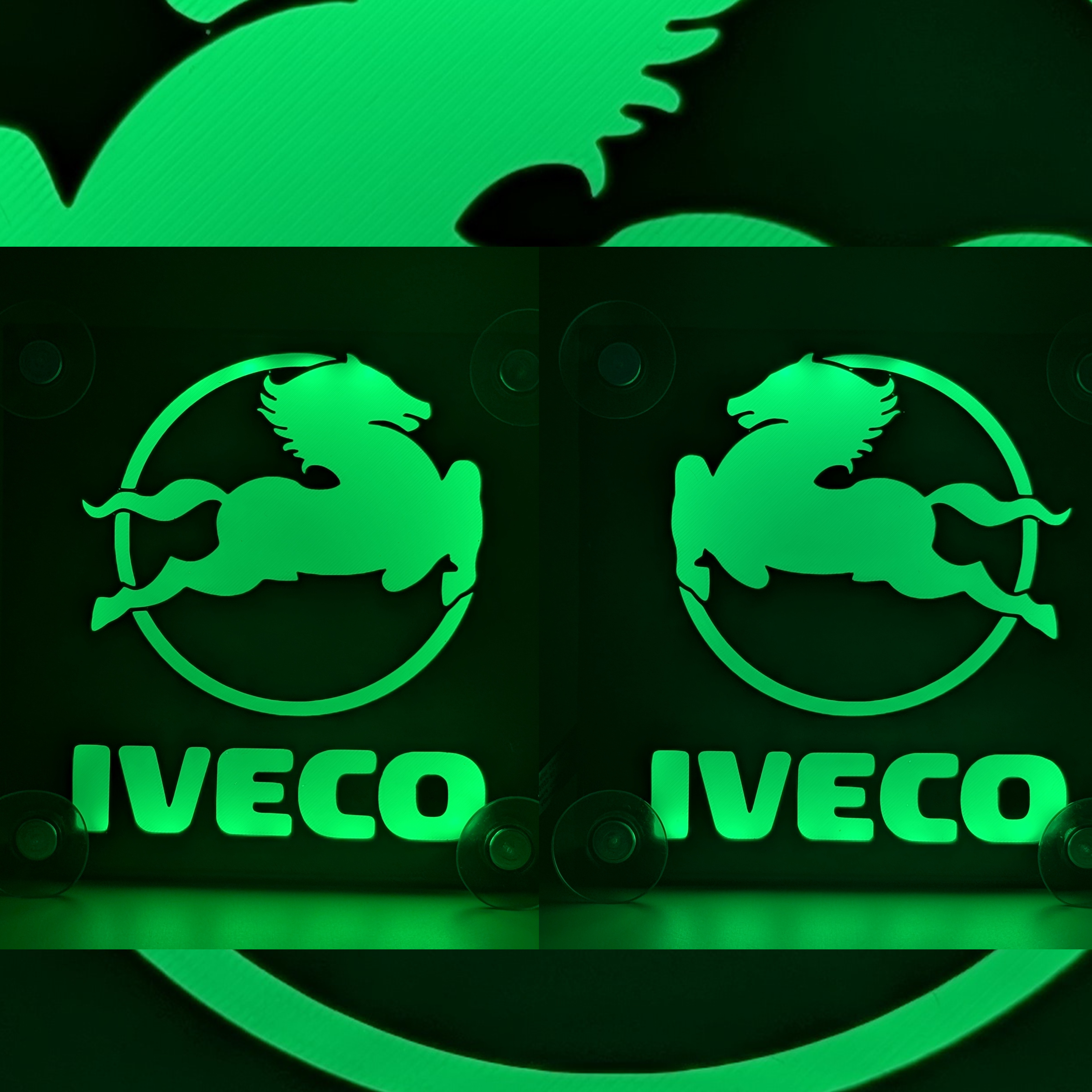 Lampe LED cabine iveco - éclairage intérieur led vert