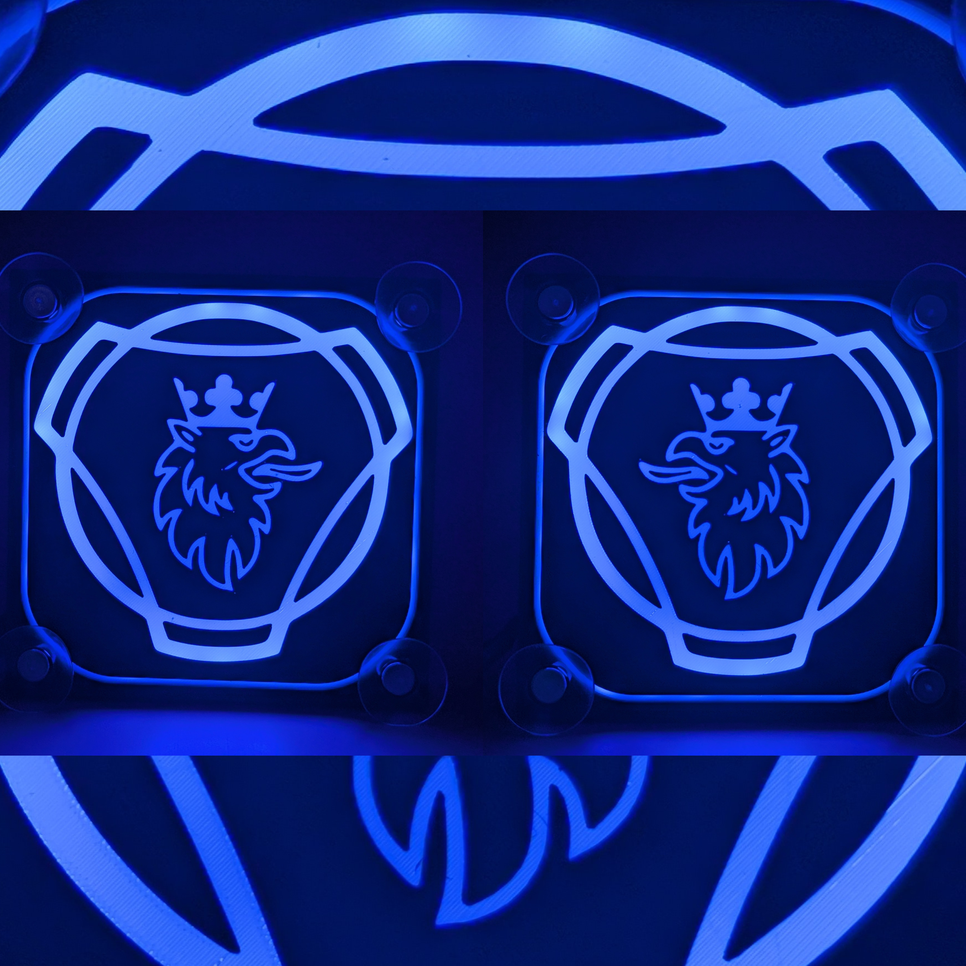 Lampe LED cabine Scania - éclairage intérieur led bleu