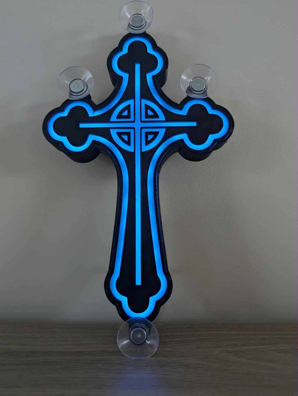 lampe pare brise croix gothique pour camion