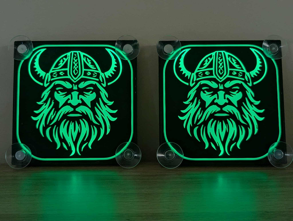 Lampe décorative LED Viking pour pare brise x2