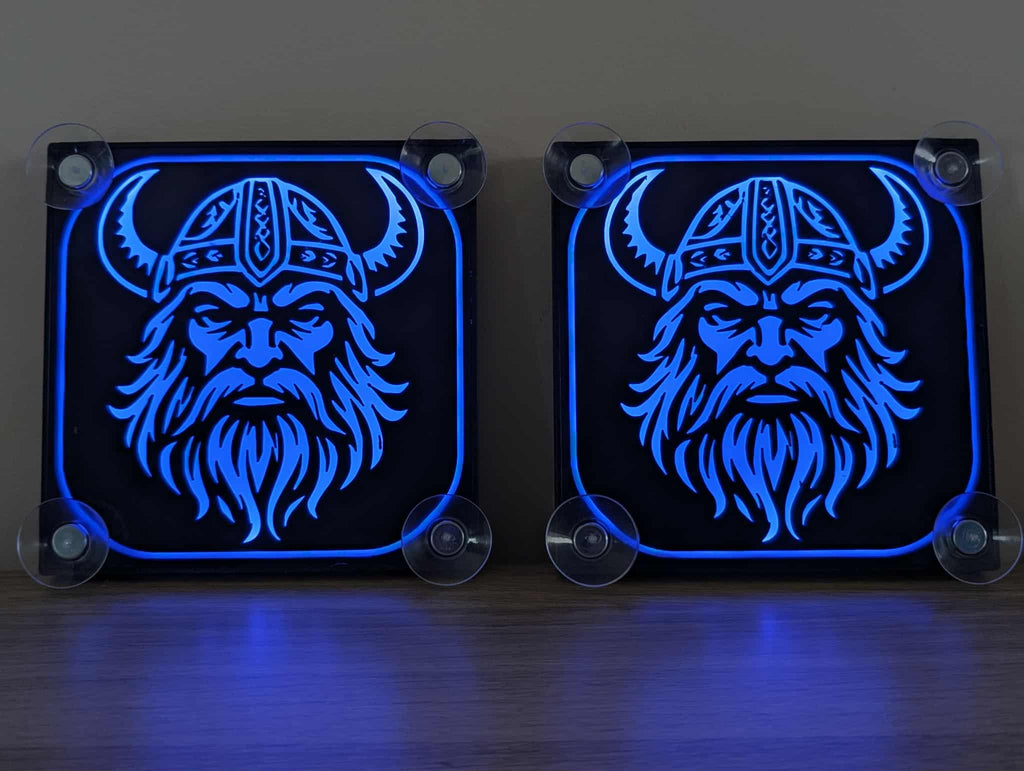 Lampe décorative LED Viking pour pare brise x2