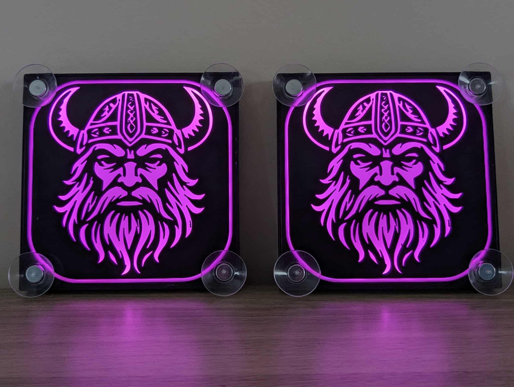 Lampe décorative LED Viking pour pare brise x2