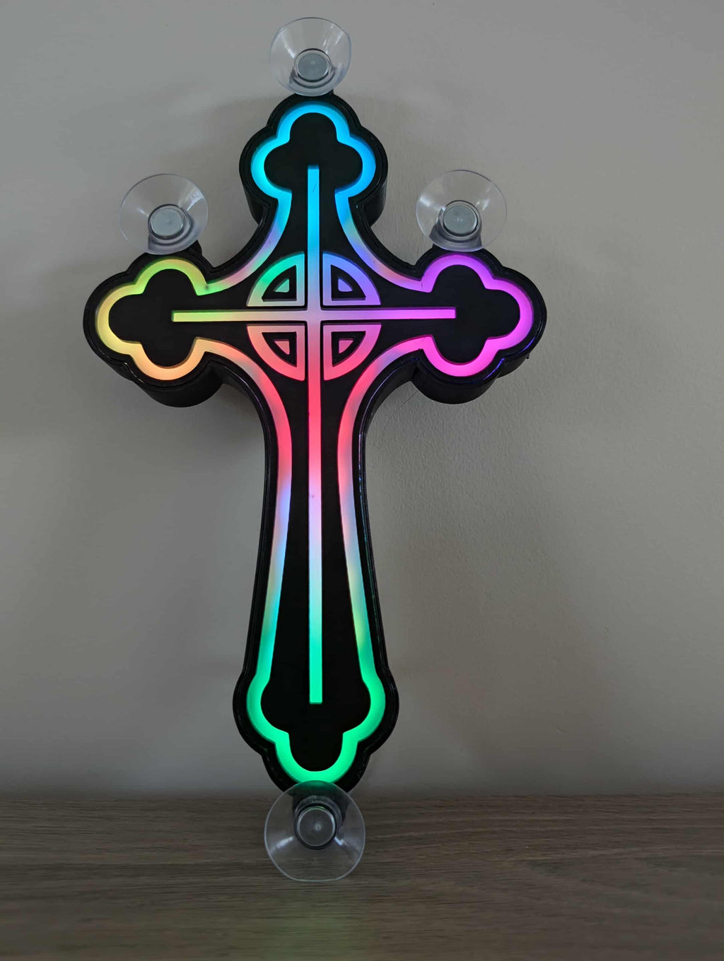 lampe pare brise croix gothique pour camion