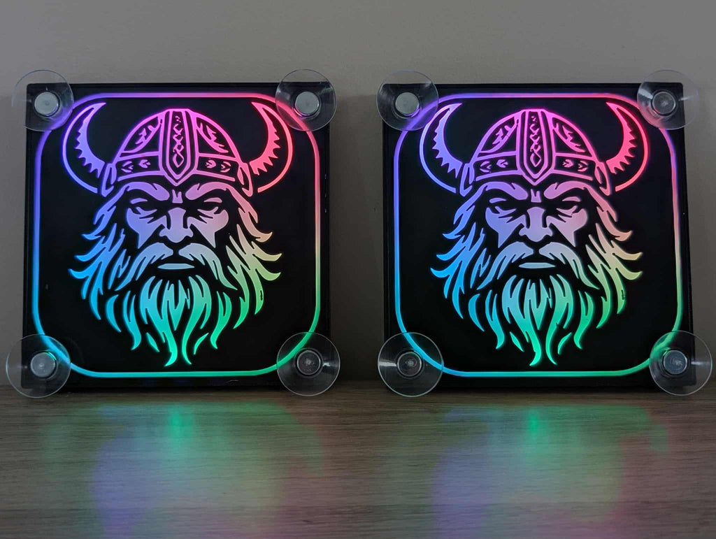 Lampe décorative LED Viking pour pare brise x2