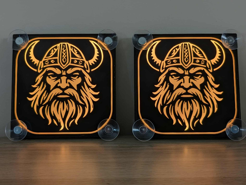 Lampe décorative LED Viking pour pare brise x2