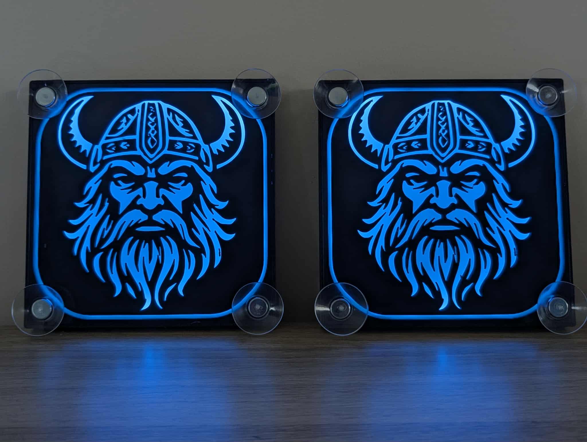 Lampe décorative LED Viking pour pare brise x2