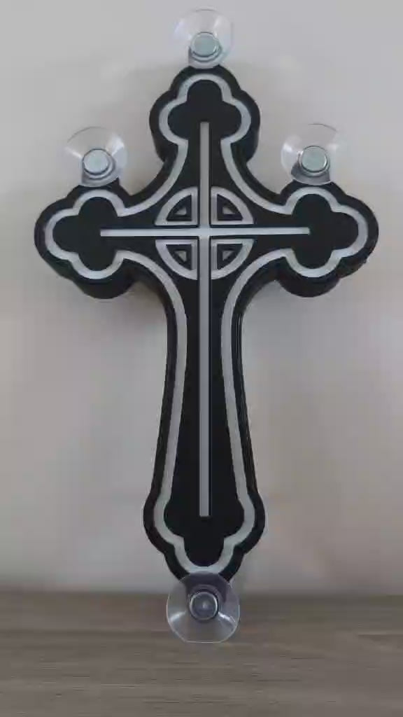 lampe pare brise croix gothique pour camion